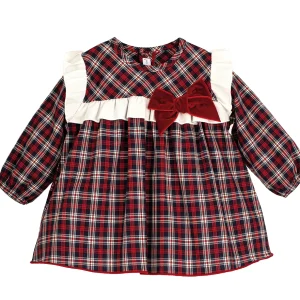 Vestido Monzón Calamaro niña bebé 6-24 meses y niña grande 3-6 años | 100% algodón Navidad