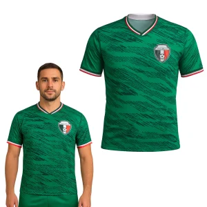 Playera Tricolor Poliéster México – Ideal para Aficionados y Eventos Deportivos