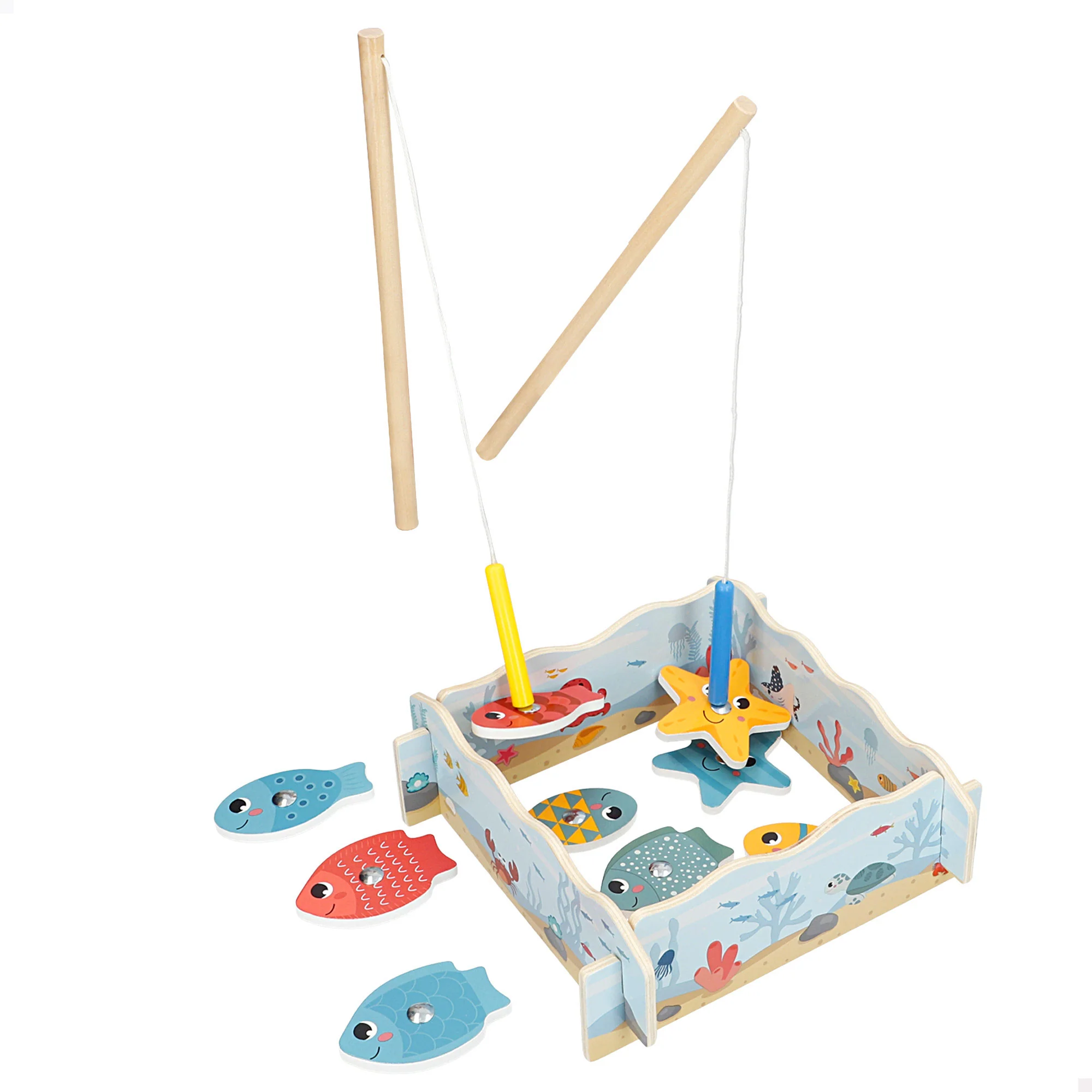 Juego de Pesca de Madera Infantil (+18M)-Woomax Zookabee – - Imagen 2