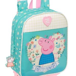 PEPPA PIG MOCHILA GUARDERIA 27 CM CON CARRO
