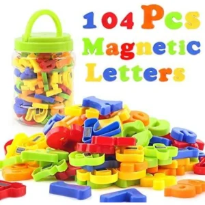 Letras magnéticas, juego educativo 104 piezas