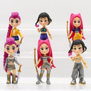 Figuras Huntrix KPOP 1 Piezas – Figuras Anime de Colección de Rumi, Mira, Zoey & Saja Boys en PVC, Juguetes de Decoración para Regalo Original a Niños y Fans hay 6 diferentes tocan según stock