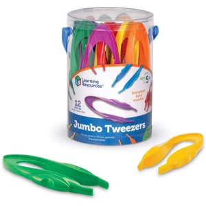 Learning Resources - Pinzas tamaño grande, juego de 12 unidades