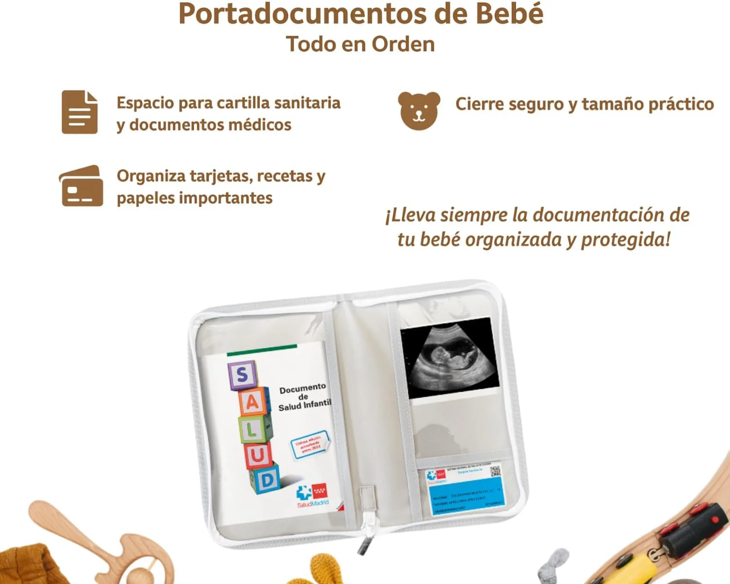 Portadocumentos para Bebé Abejas - Imagen 3