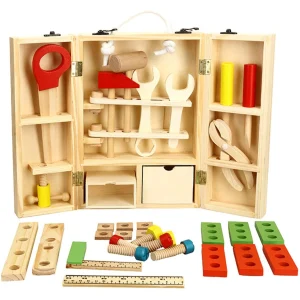 Caja de herramientas de madera