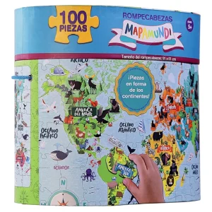 Rompecabezas Mapa Mundial Gigante Storyland JCA-1923