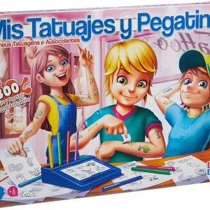 Falomir Tatuajes y Pegatinas-Juego de Mesa (Manualidades), Multicolor (32-2484), Pupitre.