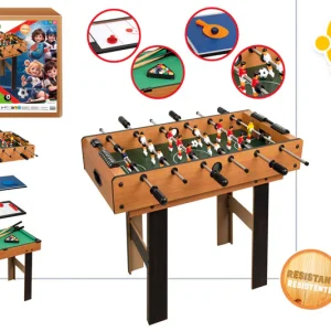 Mesa de Madera 4 Multijuegos con Patas 87×43×73 cm CB Games