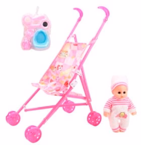 Carreola con muleca y accesorios  SH23146298 - Storyland