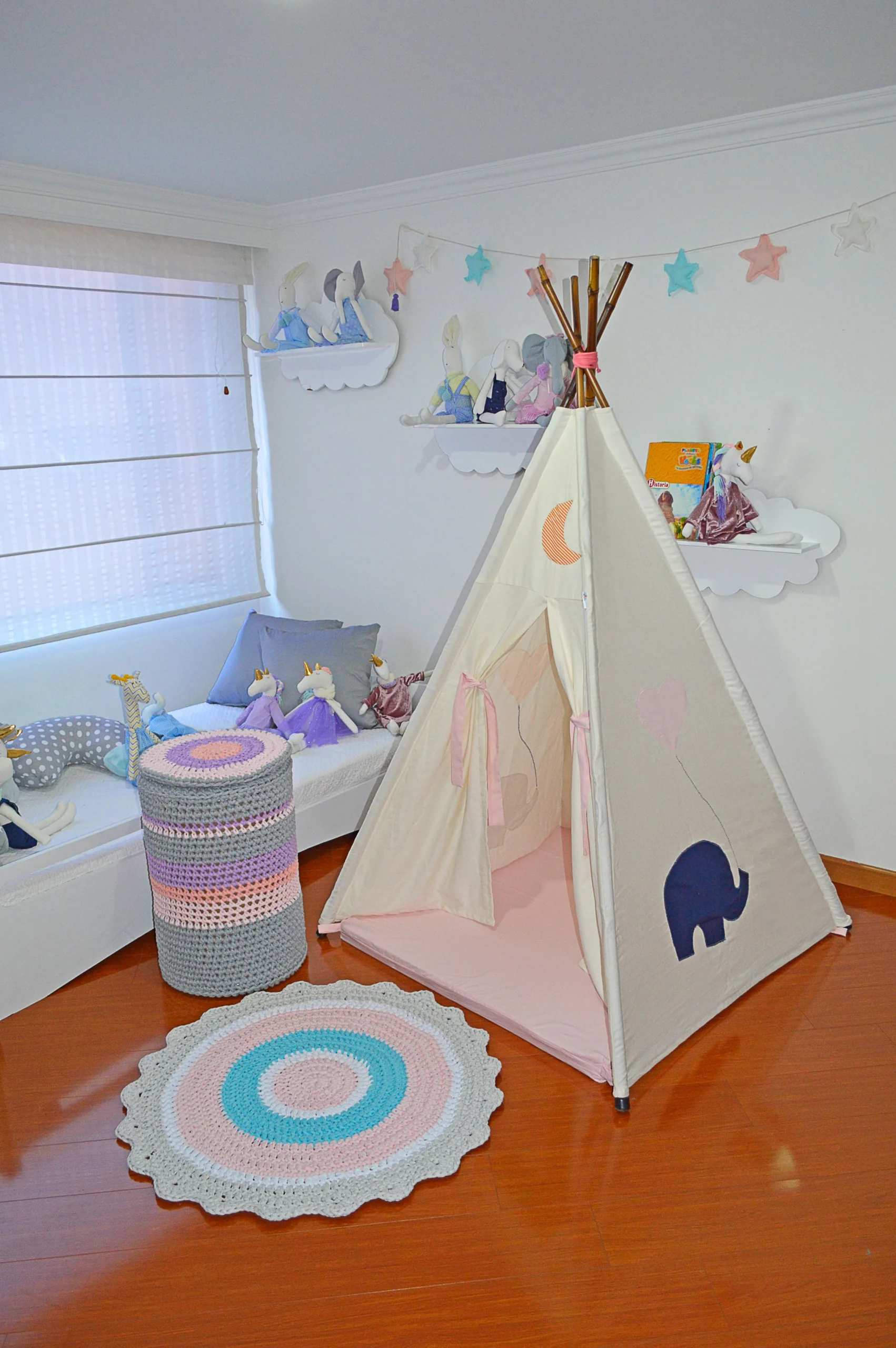 teepee elefante/luna - Imagen 3