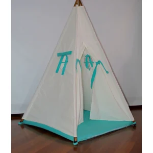 Teepee blanco/verdementa
