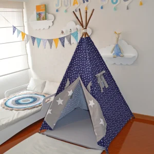 Teepee Azul Aviones