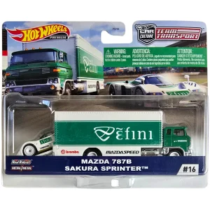 Hot Wheels Premium Team Transport #16 - Mazda 787B - Sakura Sprinter
