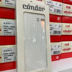 Pantys de poliamida calados blancos para bebé y niña en una gran variedad de color en tallas de 0-3 meses a 12 años. Condor
