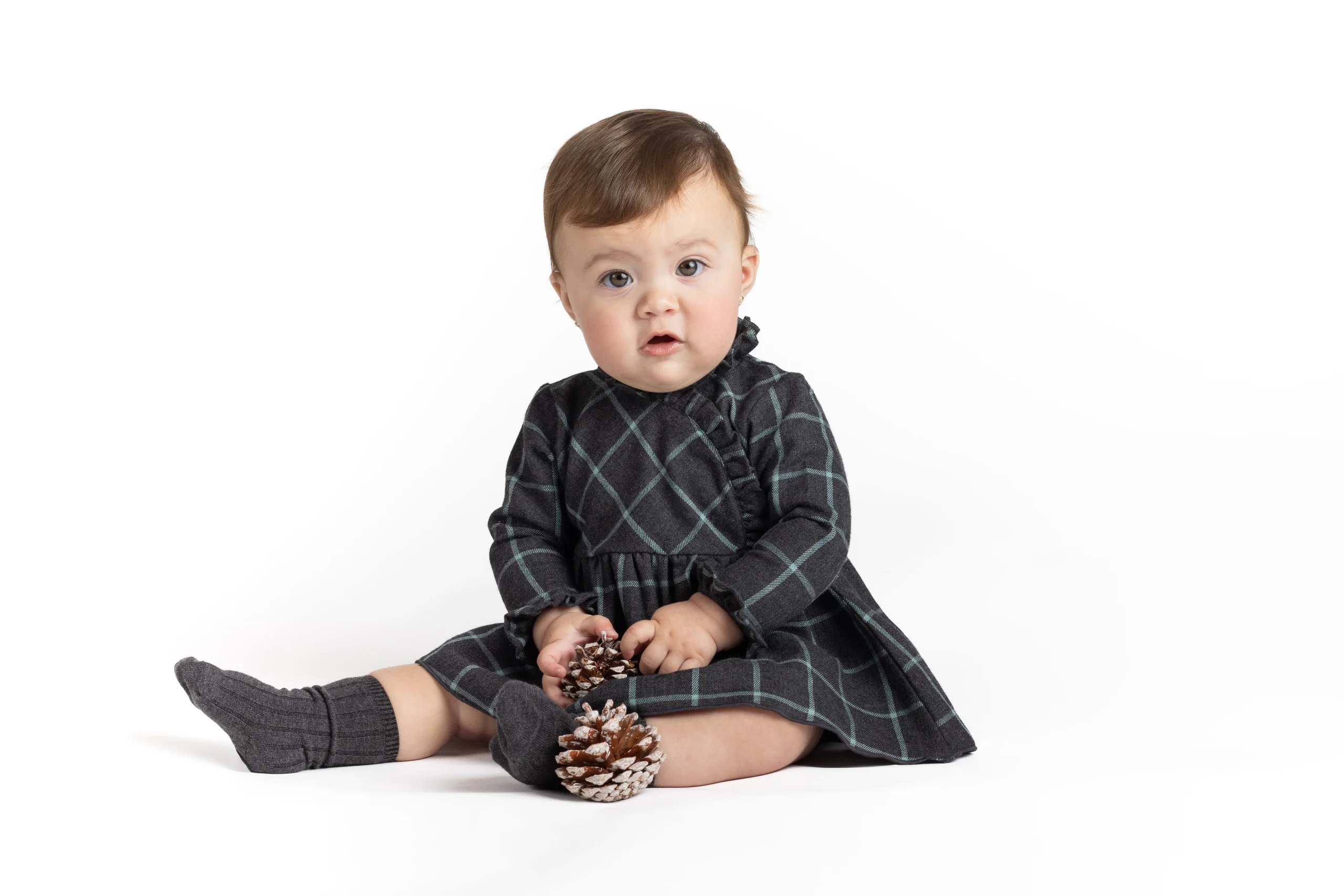 Vestido Zonda Calamaro niña 100% algodón | Tallas 6 meses a 6 años