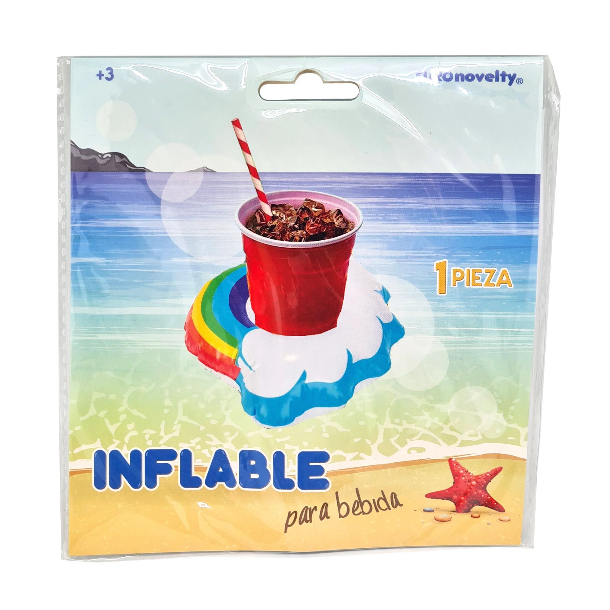 Inflable Bebida Arcoiris 6pz PIBEAR - Imagen 2