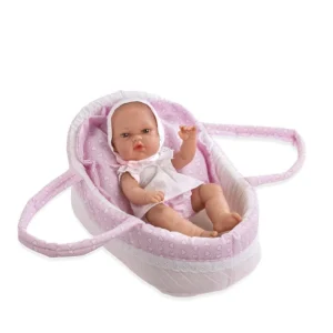 Muñeca Arias Elegance c/ capazo rosa