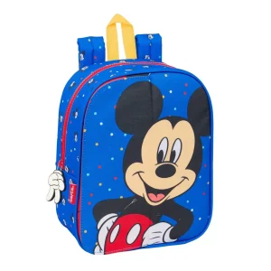Mochila Guardería Mickey Mouse Adaptable a Carro - Estampado Intercambiable