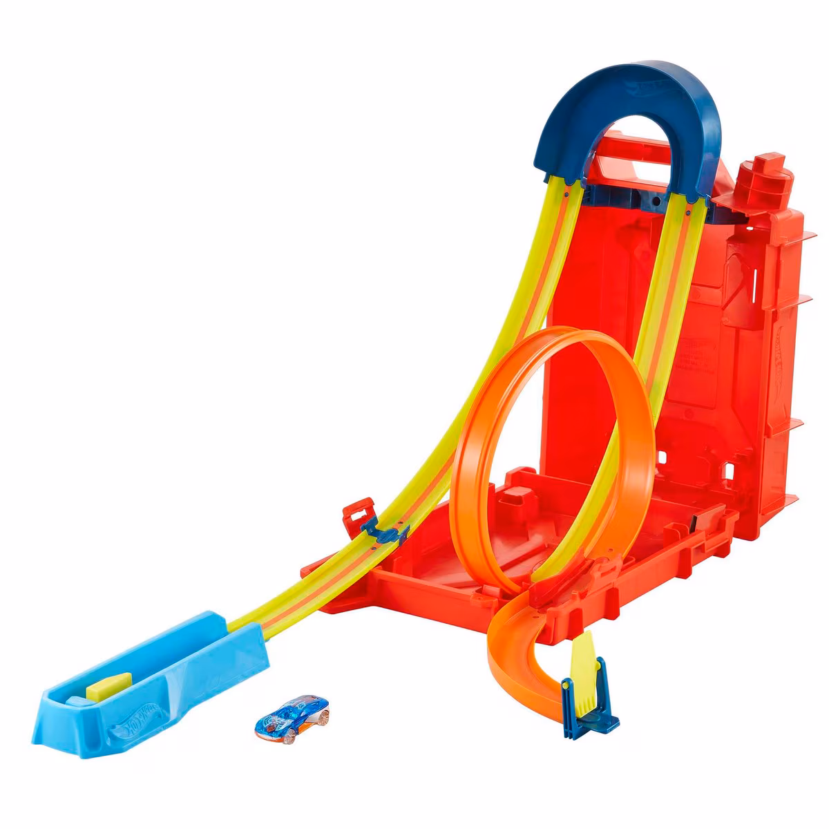 🏁🔥 Hot Wheels – Track Builder Unlimited: Caja de Acrobacias Bidón